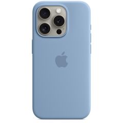 Apple Silikon-Case MagSafe für das Apple iPhone 15 Pro - Winter Blue