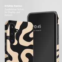 Selencia Vivid Back Cover Samsung Galaxy S25 FE - Art Wave Black