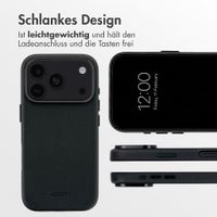 Accezz MagSafe Leather Backcover Apple iPhone 18 Pro / 17 Pro - Onyx Black