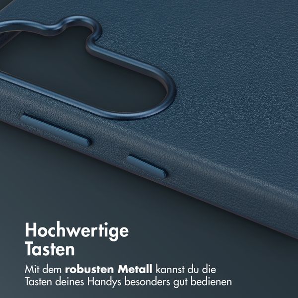 Accezz MagSafe Leather Backcover Samsung Galaxy S26 Plus - Nightfall Blue