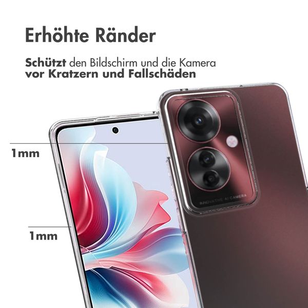 Accezz TPU Clear Cover für das Oppo Reno 11 F - Transparent