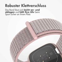 imoshion Nylonarmband für das  Fitbit Versa 4/ 3 / Sense (2) - Rosa