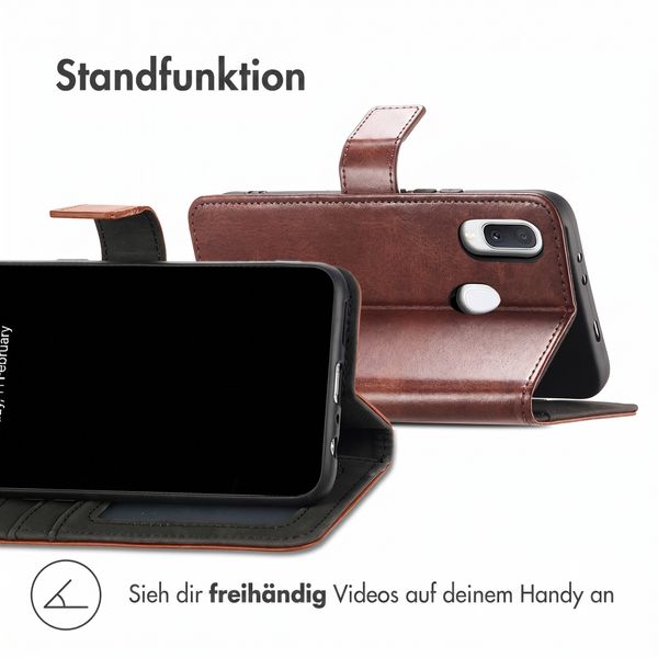 imoshion Luxuriöse Klapphülle Samsung Galaxy A20e - Dunkelbraun