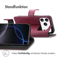 imoshion Luxuriöse Klapphülle Apple iPhone 17 Pro Max - Bordeaux