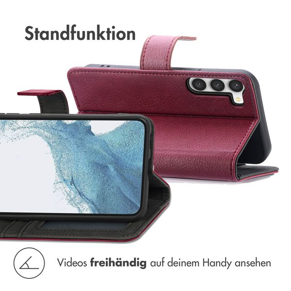 imoshion Luxuriöse Klapphülle Samsung Galaxy S23 - Bordeaux