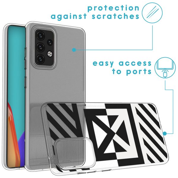 imoshion Design Hülle für das Samsung Galaxy A52(s) (5G/4G) - Graphic stripes