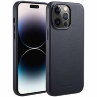 Accezz MagSafe Leather Backcover für das Apple iPhone 14 Pro Max - Onyx Black