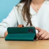 imoshion Luxuriöse Canvas-Klapphülle Samsung Galaxy S7 - Grün
