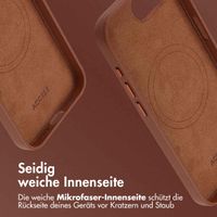 Accezz MagSafe Leather Backcover Apple iPhone 16e - Sienna Brown
