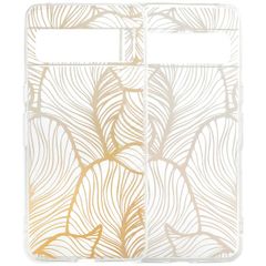 imoshion Design Hülle Google Pixel 8 Pro - Golden Leaves Transparent