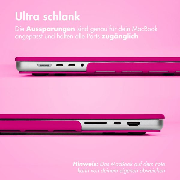 imoshion Hard Cover für das MacBook Pro 14 Zoll (2021 / 2023 M3 chip / 2024 M4 chip) - A2442 / A2779 / A2918 / A3112 / A3185 / A3401 - Hot Pink