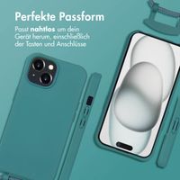 imoshion Color Backcover mit abnehmbarem Handykette und MagSafe Apple iPhone 15 - Dunkelgrün