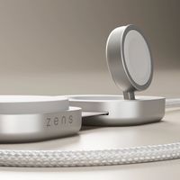 Zens Pro 3 USB-C-Kabel mit kabellosem Ladegerät für Telefon / Earbuds / Apple Watch - MagSafe und Qi2 - Weiß