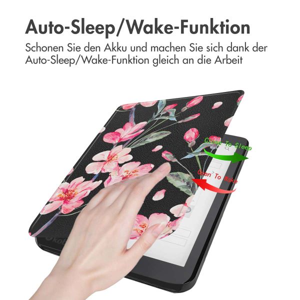 imoshion Design Slim Hard Case Klapphülle Kobo Aura One - Blossom