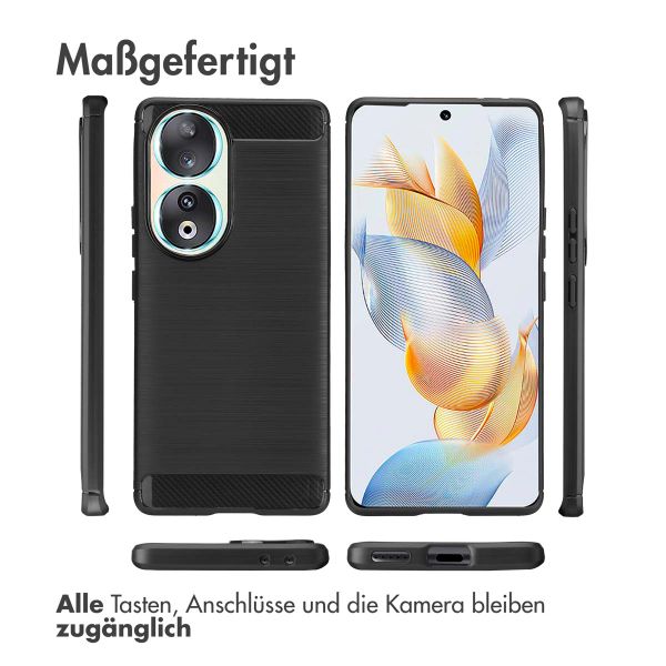 imoshion Brushed Back Cover Honor 90 - Schwarz