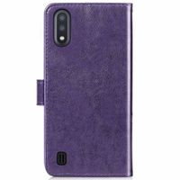 Kleeblumen Klapphülle Violett Samsung Galaxy A01