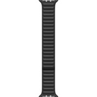 Apple Leather Link Armband für das  Apple Watch Series 1 t/m 9 / SE (38/40/41 mm) | Series 10 / 11 (42 mm) - Größe S/M - Schwarz