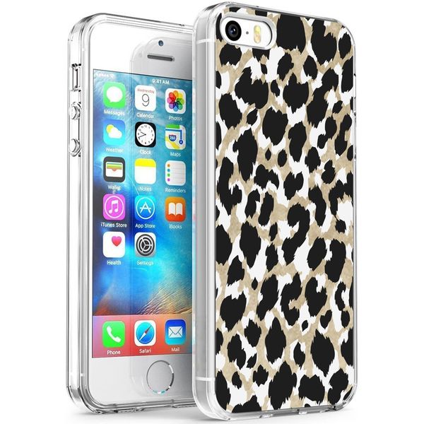 imoshion Design Hülle für das iPhone 5 / 5s / SE - Leopard / Schwarz