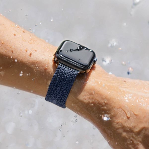 Uniq Aspen Geflochtenes Armband für die Apple Watch Series 1 bis 9 / SE (38/40/41 mm) | Series 10 (42 mm) - Oxford Blue