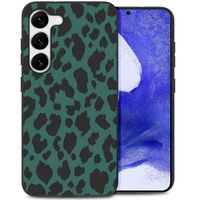 imoshion Design Hülle für das Samsung Galaxy S23 Plus - Leopard - Grün / Schwarz