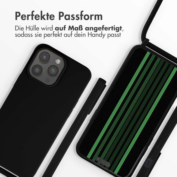 imoshion SilikonHülle mit Band Apple iPhone 15 Pro Max - Schwarz