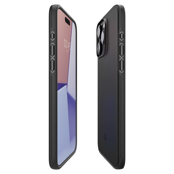 Spigen Thin Fit™ Hardcase für das Apple iPhone 15 Pro Max - Schwarz