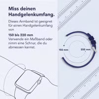 imoshion Nylonarmband für Apple Watch | 44/45/46/49 mm - Schwarz