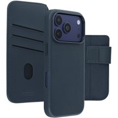 Accezz 2-in-1 Klapphülle aus Leder mit MagSafe Apple iPhone 18 Pro Max / 17 Pro Max - Nightfall Blue