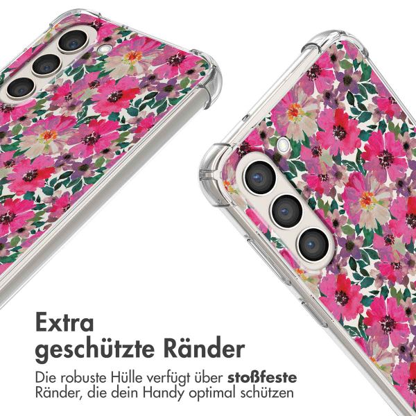 imoshion Design Hülle mit Band Samsung Galaxy S23 - Flower Water
