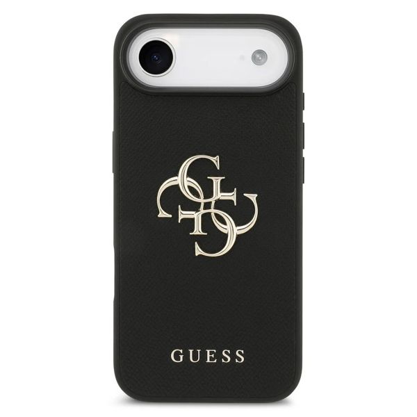 Guess Big 4G Logo Hülle Grained Apple iPhone Air - Schwarz