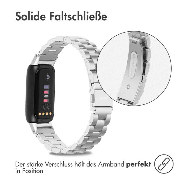imoshion Edelstahlarmband für Fitbit Luxe - Silber