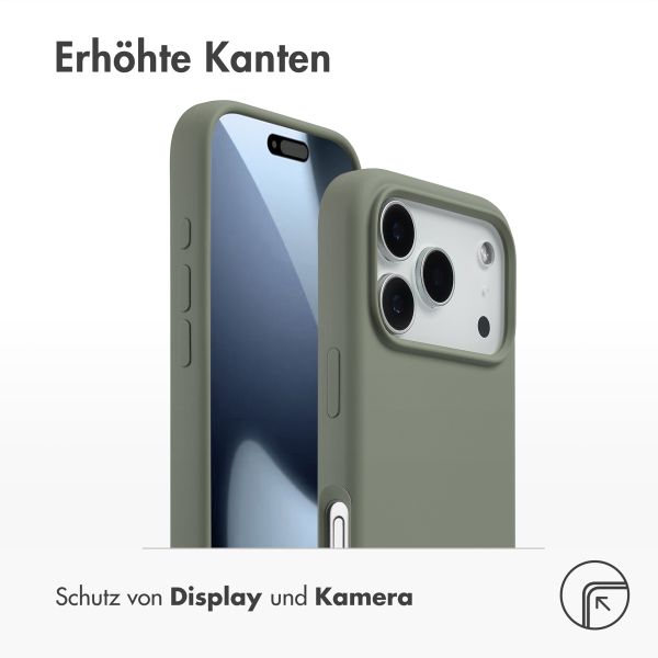 Accezz Liquid Silikoncase mit MagSafe Apple iPhone 17 Pro - Cooper Green