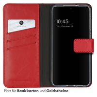 Selencia Echtleder Klapphülle Samsung Galaxy S23 Plus - Rot