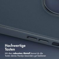 Accezz MagSafe Leather Backcover iPhone 14 Pro Max - Nightfall Blue