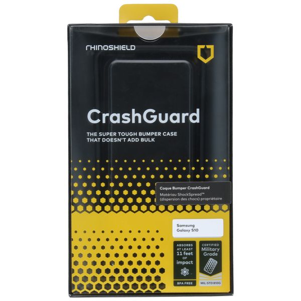 RhinoShield CrashGuard Bumper Case Schwarz für das Samsung Galaxy S10