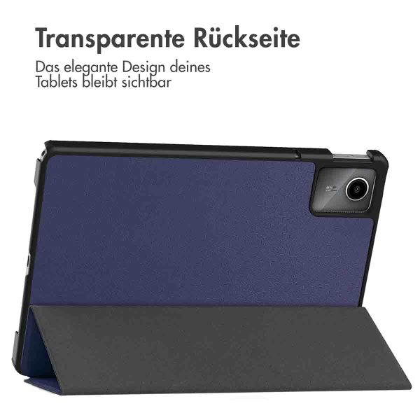 imoshion Trifold Hardcase Klapphülle für das Lenovo Tab M11 - Dunkelblau