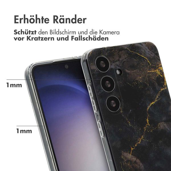 imoshion Design Hülle Samsung Galaxy S24 - Black Marble