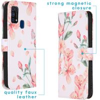 imoshion Design TPU Klapphülle für das Samsung Galaxy M31 - Blossom Watercolor