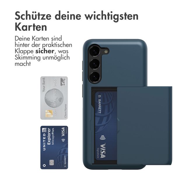 imoshion Backcover mit Kartenfach für das Samsung Galaxy S23 - Dunkelblau