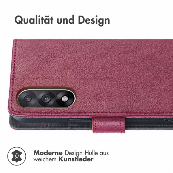 imoshion Luxuriöse Klapphülle OnePlus Nord 5 - Bordeaux