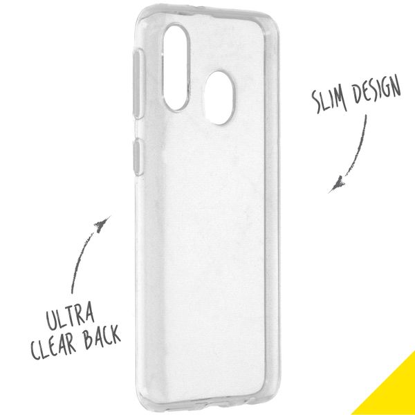 Accezz TPU Clear Cover Transparent für das Samsung Galaxy A40