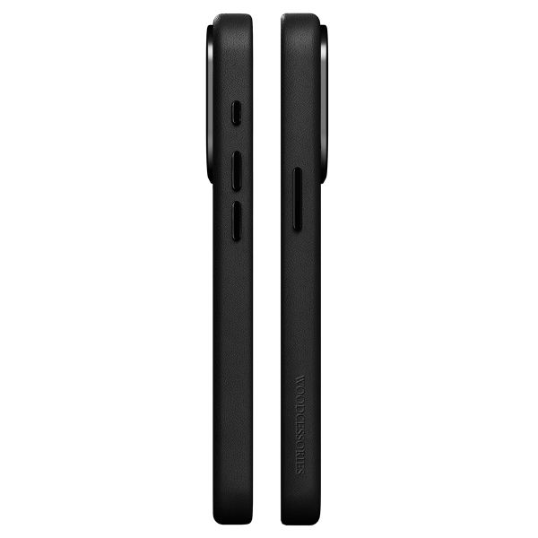 Woodcessories Bio Leather Case MagSafe Apple iPhone 15 Pro Max - Schwarz