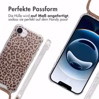 imoshion Design Hülle mit Band Apple iPhone 16e - Leopard Mood