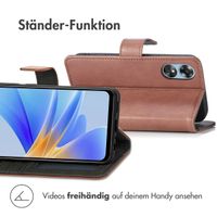 imoshion Luxuriöse Klapphülle Oppo A17 - Braun