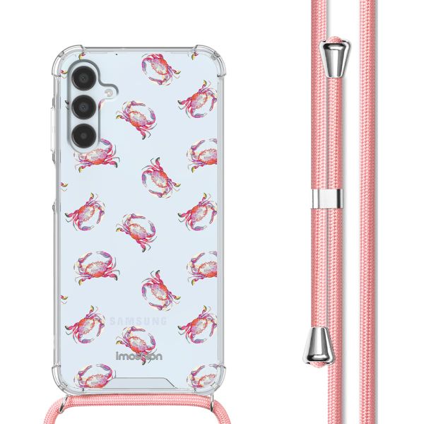 imoshion Design Hülle mit Band für das Samsung Galaxy A15 (5G/4G) - Crab Watercolor