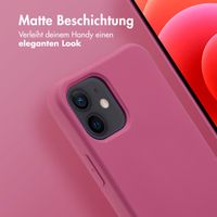 imoshion Color Backcover mit abnehmbarem Handykette und MagSafe Apple iPhone 12 (Pro) - Raspberry