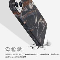 Selencia Aurora Fashion Back Case für das iPhone 15 Plus - Strapazierfähige Hülle - 100% recycelt - Schwarzen Marmor