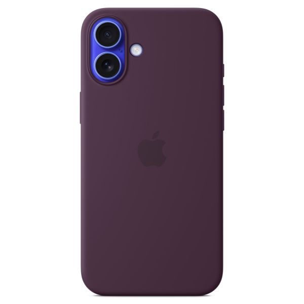 Apple Silikon-Case MagSafe für das iPhone 16 Plus - Plum