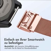 imoshion QuickFit® Milanese Armband -   Garmin 20 mm Anschluss - Größe L/XL - Rose Gold