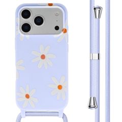 imoshion SilikonHülle design mit Band Apple iPhone 17 Pro Max - Lila Flower Distance